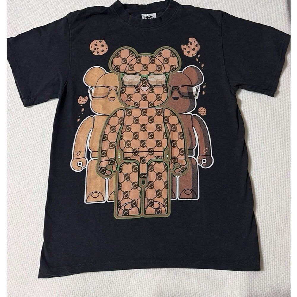 Pro Team Heavyweight Bear Graphic T-Shirt, Black, Size Medium
